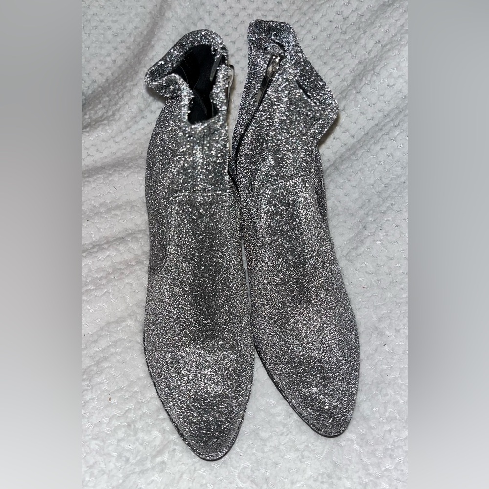 MARC FISHER Glitter Sock Boots sz 8 - Picture 3 of 11
